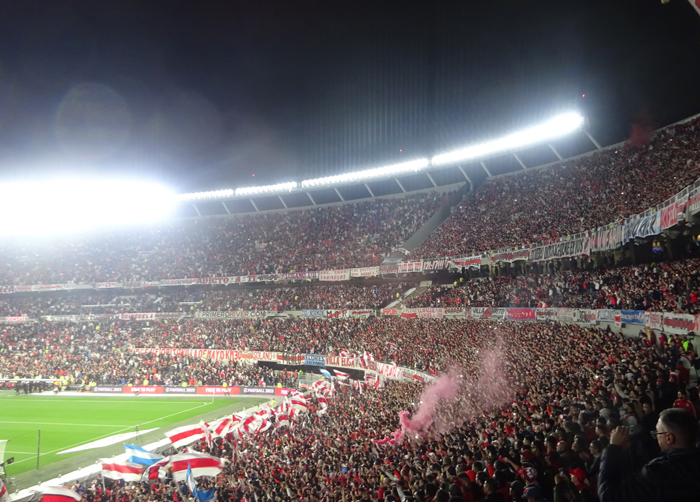 The Estadio Mâs Monumental, also known as El Monumental, is the home ground of River Plate.<br />Image: Christian Schmitt