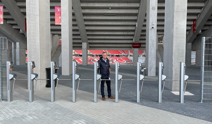 Daniel Däuper, responsible for ticketing at SC Freiburg.<br />Image: Axess