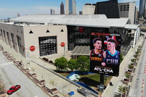 Atlanta Hawks Welcoming Fans with New Exterior Displays