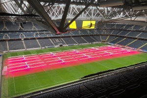 Friends Arena: High-quality pitch thanks to LED-technology