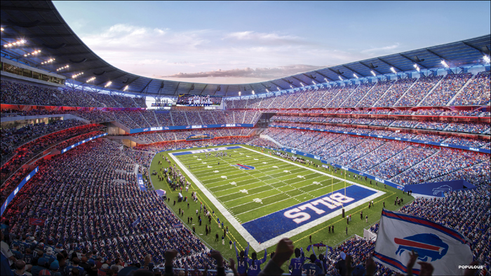 This is what the Buffalo Bills‘ new stadium is supposed to look like.<br />Buffalo Bills