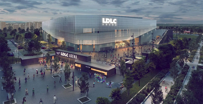 LDLC Arena is to open in the end of 2023.<br />Image: Populous
