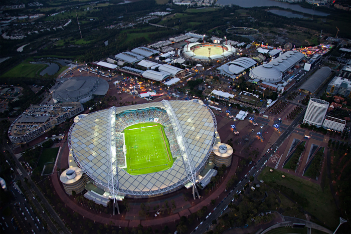 Stadium Australia currently known as Accor Stadium is located in Sydney and also part of Populous’ project portfolio.<br />image: Populous