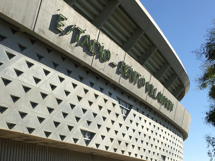 The Estadio Benito Villamarin is the home of Betis Sevilla and is to be extensively rebuilt in the future.<br />image: STADIAWORLD