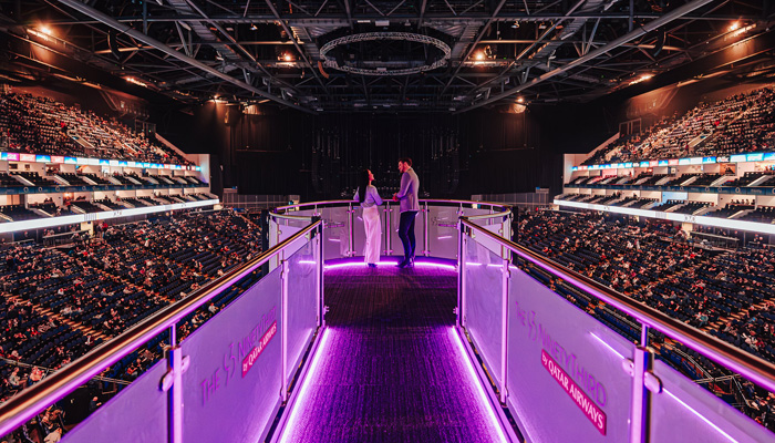 The view on the inside of the arena.<br /> image: Luke Dyson/The O2