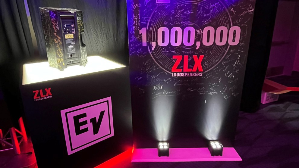 The one-millionth ZLX portable loudspeaker recently rolled off the production line.<br />Image: Electro-Voice